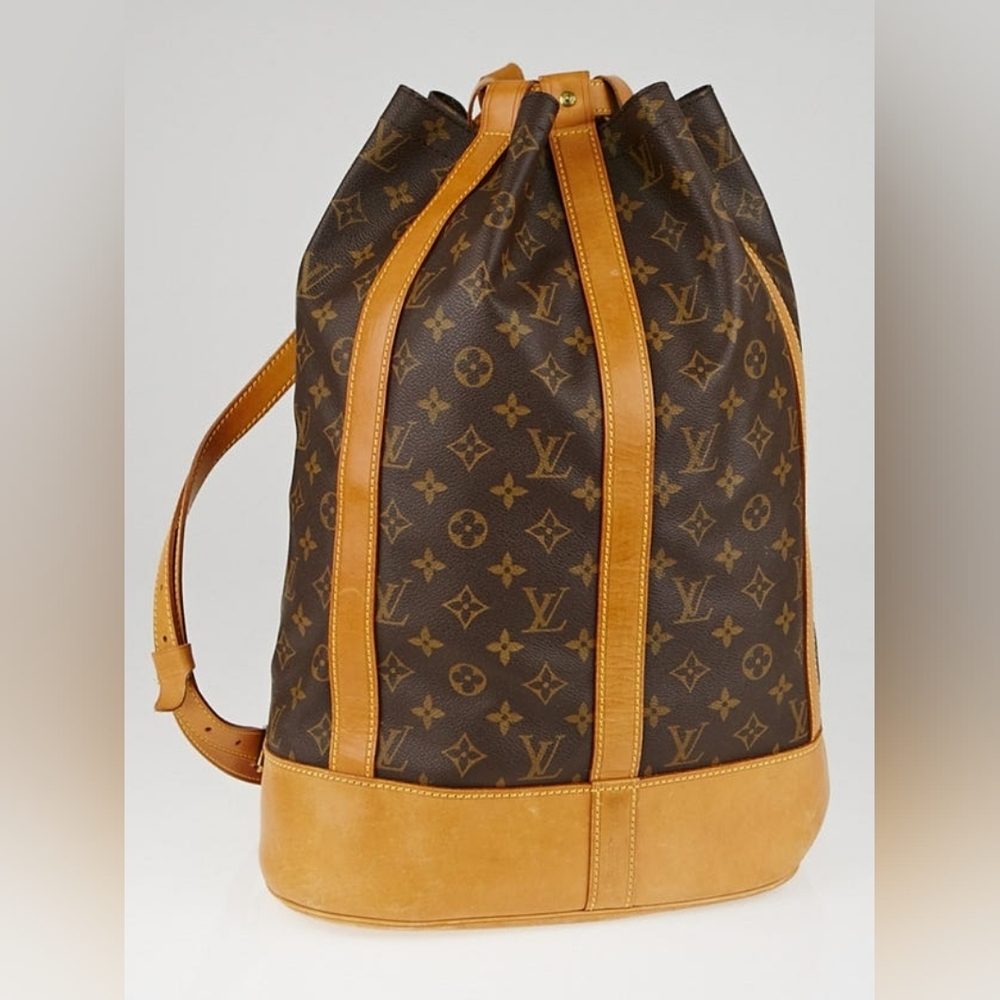 Vintage Louis Vuitton authentic Monogram Randonnee bag Uniqe Shape Pack Bag LV